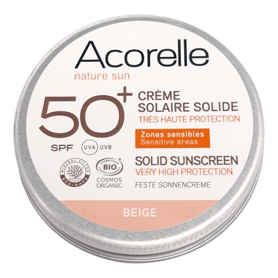 Beige solid sunscreen 50 ACORELLE