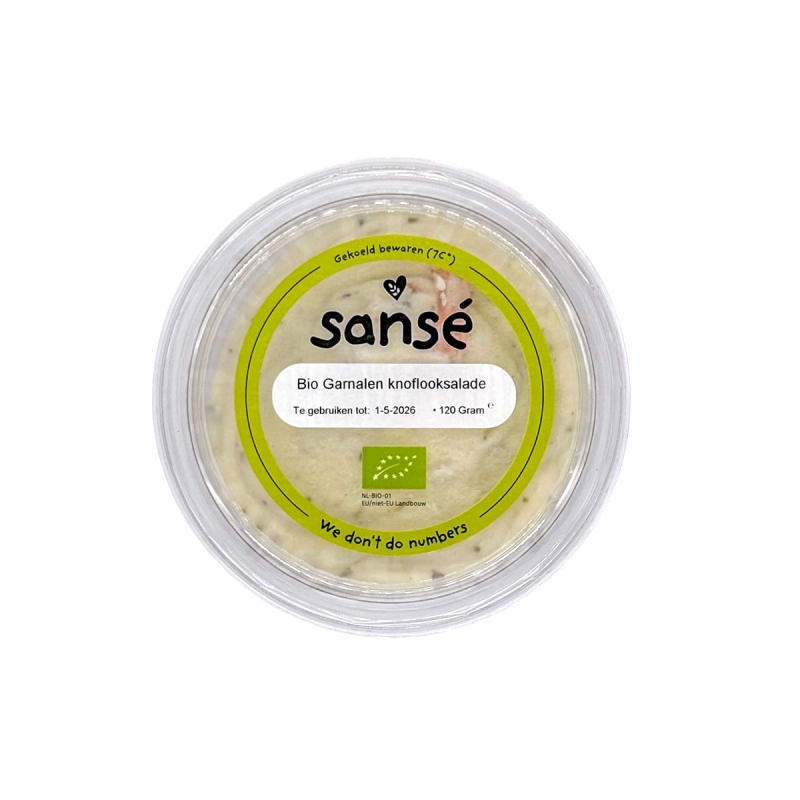 Garnalen knoflook salade