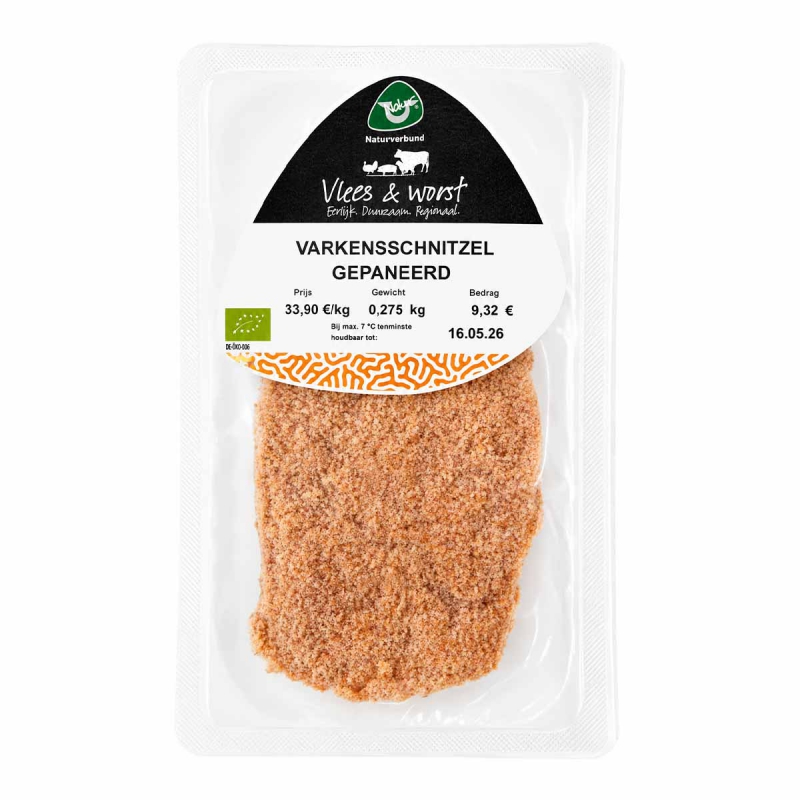Schnitzel gepaneerd