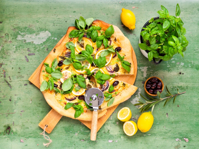 Pizza Bianca met citroen
