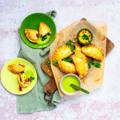 Empanadas met groentevulling en feta