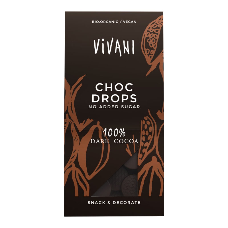 Choc drops dark 100%