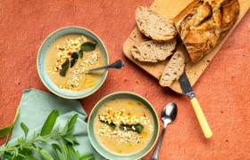 Aardappel-kastanjesoep