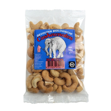 Cashewnoten gezouten