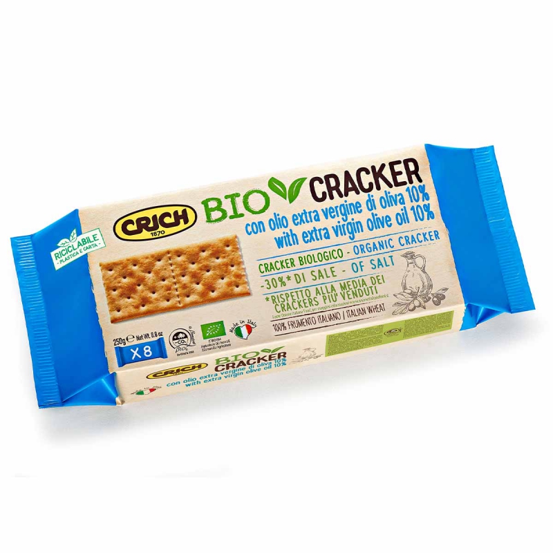 Crackers met extra vergine olijfolie