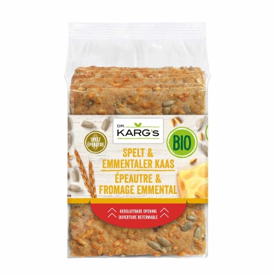 Crispbread spelt & emmentaler kaas DR.KARG