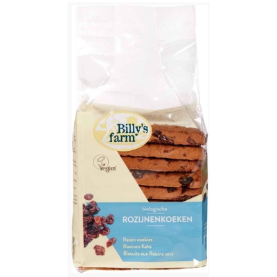 Rozijnen-dadelkoeken vegan BILLYS FARM