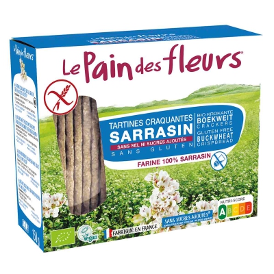 Crackers boekweit z. zout (krokant) LE PAIN DES FLEURS