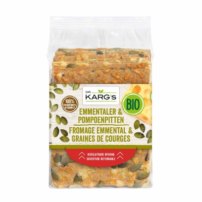 Crispbread emmentaler kaas pompoenpit DR.KARG