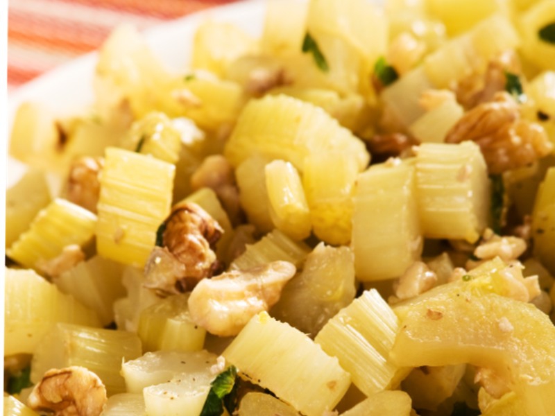 recept groenselderij en walnoot