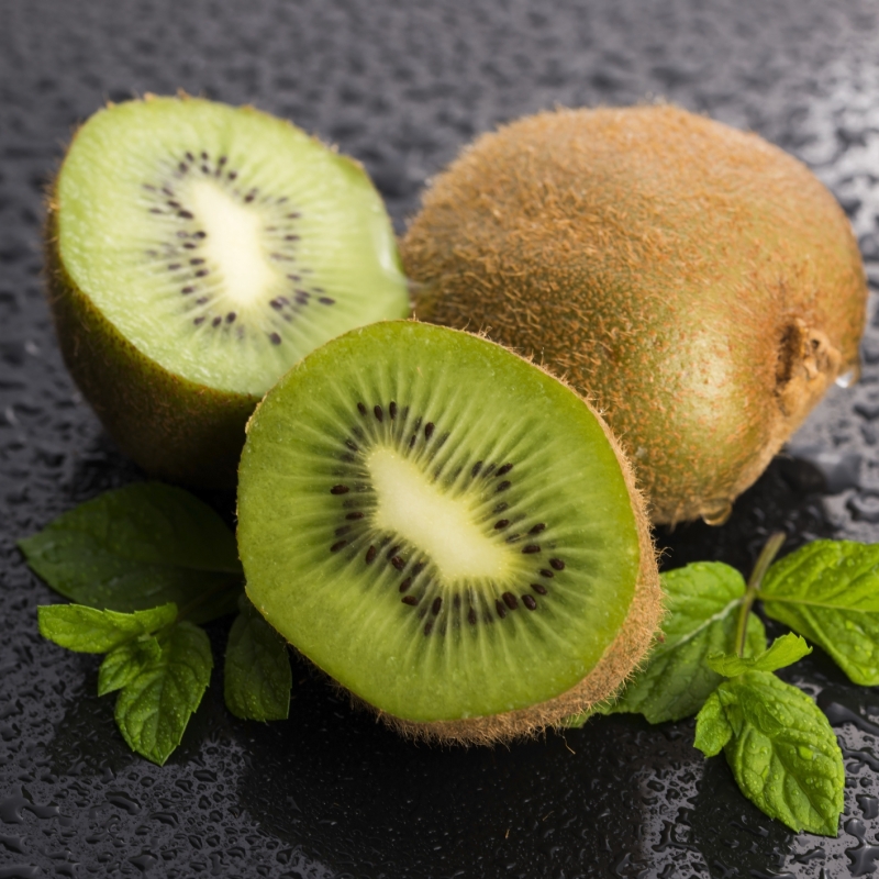 Kiwi-vruchtensaus met kwark