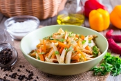 Vrolijke salade met waterkers