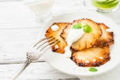 Gegrilde ananas met mascarpone