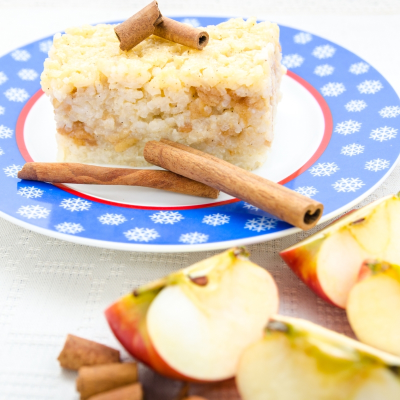 Rijsttaart met appel