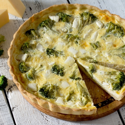 Broccolitaart met feta