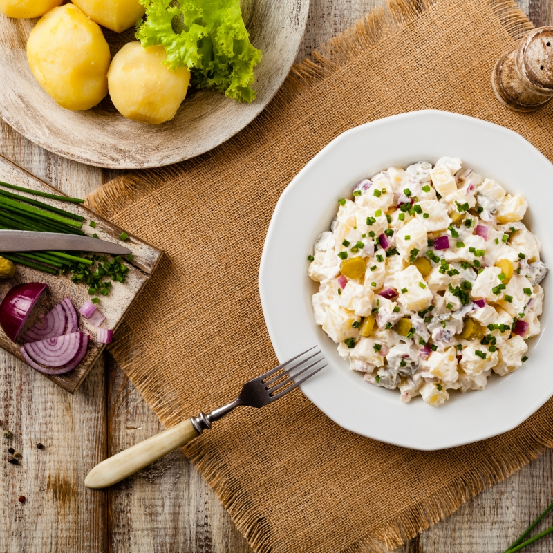 Pastinaak-aardappelsalade