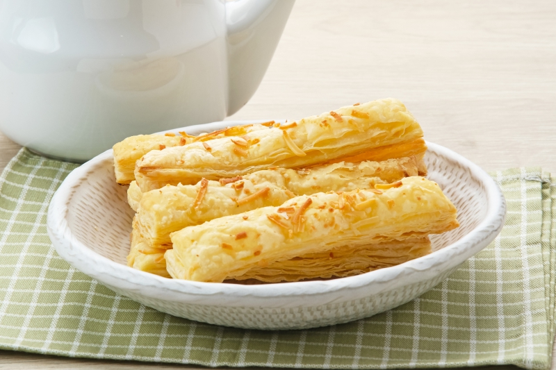 Recept kaaskoekjes van bladerdeeg