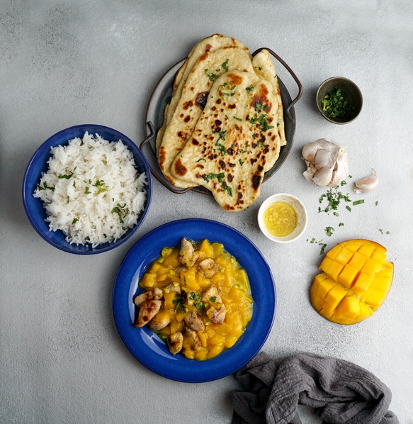 Mango-bananen curry