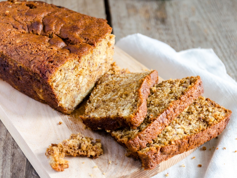 Kruidkoek met banaan