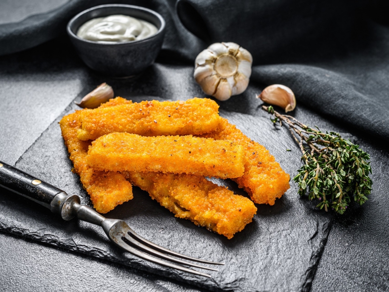 Kabeljauw met een brood kruim korstje
