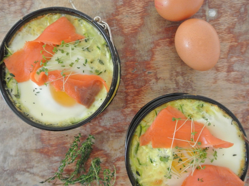 Brunchtaartje met courgette en ei