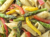 Pasta met groene asperges