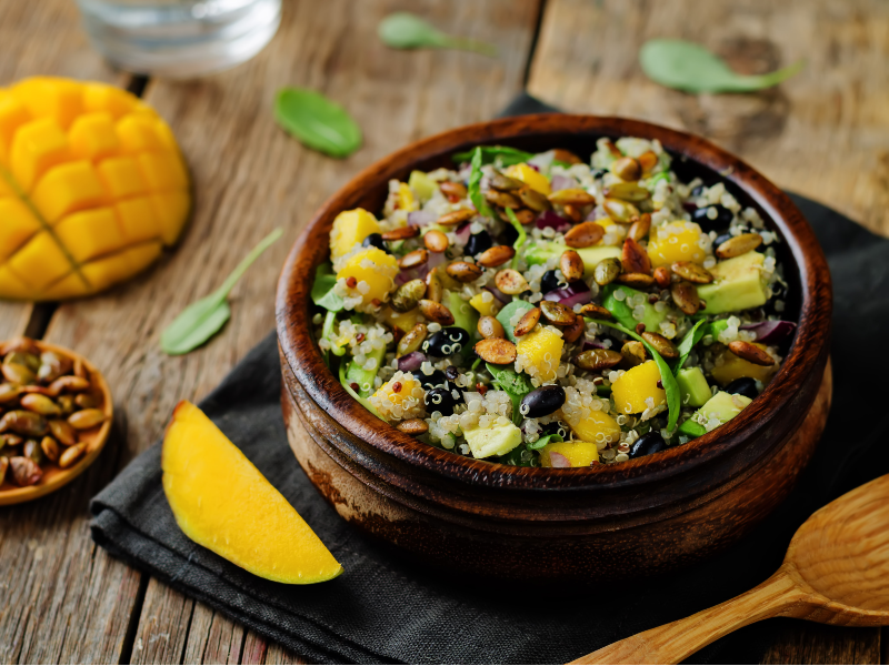quinoasalade met mango