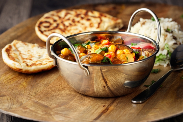 curry zoete bataat aubergine