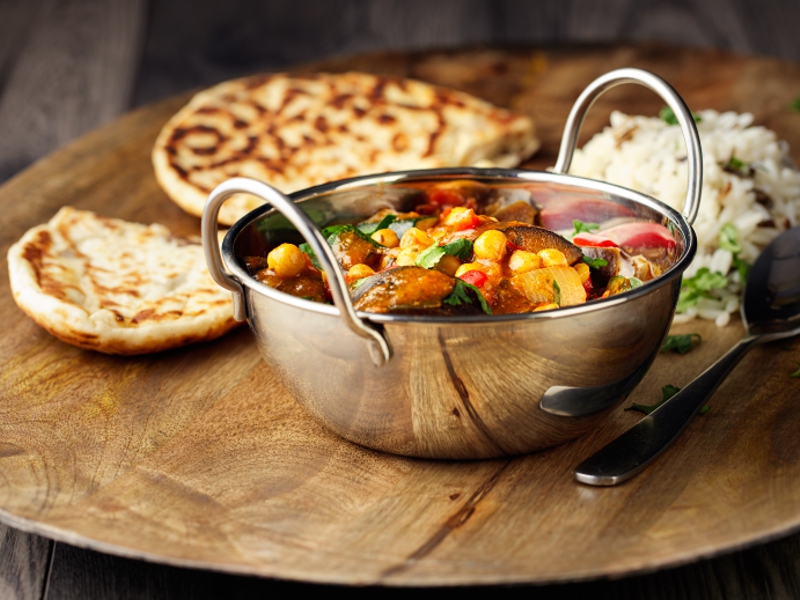 curry zoete bataat aubergine