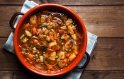 minestrone met borlottibonen en selderij