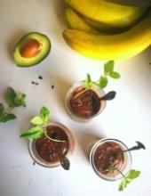 vegan avocado chocolade mousse