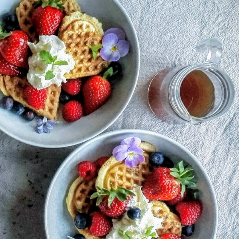 biologische sinaasappel tijm wafels