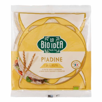 Piadine spelt wraps 4st LA BIO IDEA