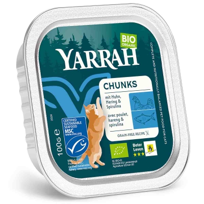 Kat brokjes kip en vis alucup YARRAH
