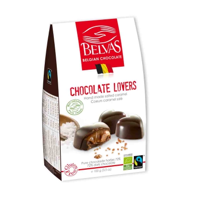 Hearts darkchocolate caramel BELVAS