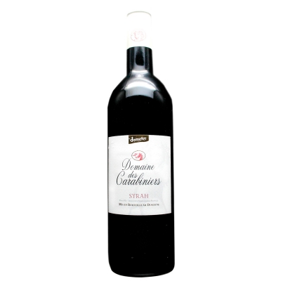 Syrah pays d'oc rode wijn op=op DOMAINE DES CARABINIERS