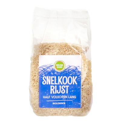 Snelkookrijst half volkoren lang NIEUWE BAND
