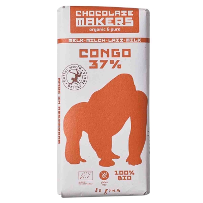Gorilla bar 37% melk chocolade CHOCOLATEMAKERS
