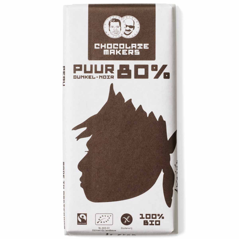 Awajun bar 80% puur chocolade