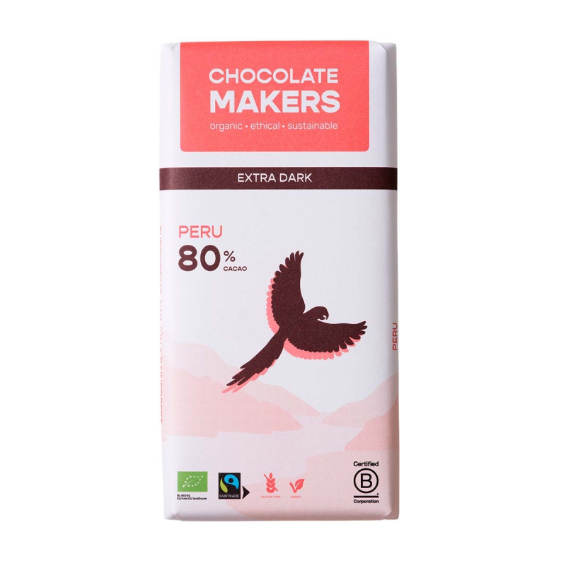 Awajun bar 80% puur chocolade