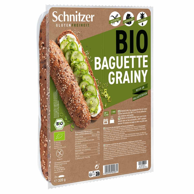 Baguette grainy (glutenvrij)