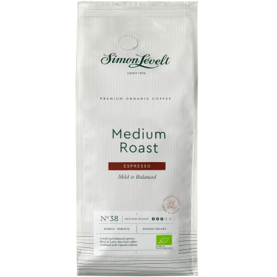 Espresso medium roast beans SIMON LEVELT