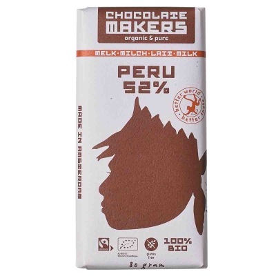 Awajun bar 52% melk chocolade CHOCOLATEMAKERS