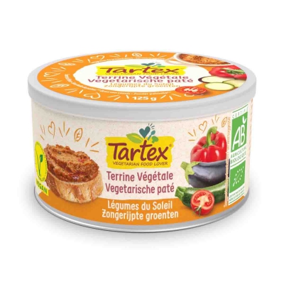 Vegetarische pate zongerijpte groente TARTEX