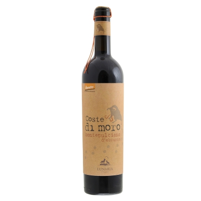 Coste di moro montepulciano rode wijn vegan LUNARIA