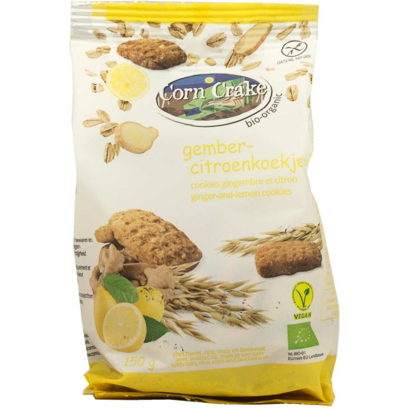 Gember citroenkoekjes glutenvrij