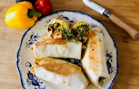 Sierd's burrito met tofu