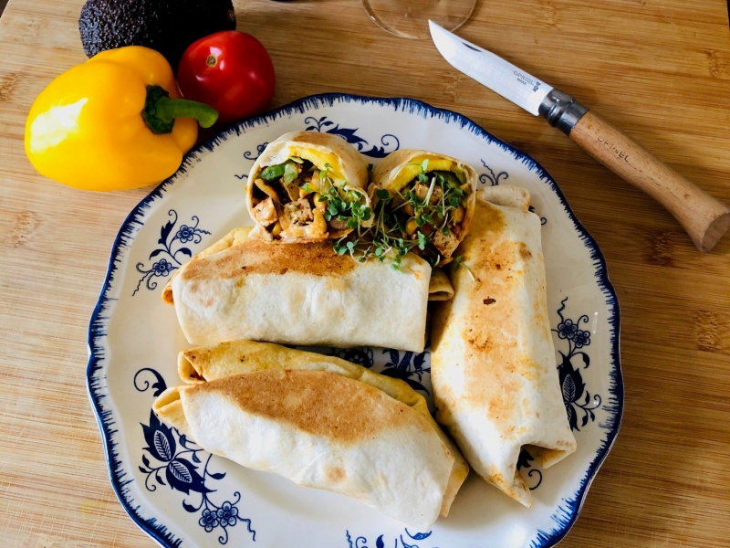 Sierd's burrito met tofu