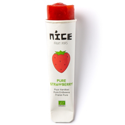 Knijpijsje puur aardbei NICE